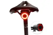 Smart Bike Tail Light Back Brake Light Waterproof USB Rechargeable Taillight Rear Bicycle Flashlight