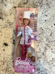 Pastry Chef BARBIE You Can Be Anything Doll w Chef Hat Jacket & Slice NEW SEALED