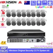 Hikvision 4K 16CH CCTV Security Camera System 8MP ColorVu IR Smart Hybrid Light