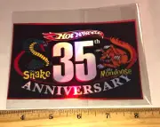 Hot Wheels SNAKE & MONGOOSE 35th Anniversary Holographic Sticker PrudhommeMcEwen