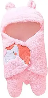 Totority Adorable Toddler Sleep Sack Plush Swaddle Blanket Portable Wrap Receiving Blanket Gentle 's Skin