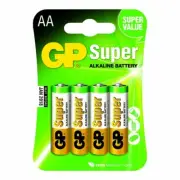 GP Blister Of 4 Super AA Alkaline Batteries 1.5 V