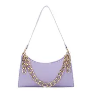 Fashion New Women PU Leather Chain Shoulder Handbags Casual Solid Color Crocodile Pattern Female Underarm Shoulder Bags