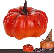 Pumpkins for Decorating | Autumn Artificial Pumpkin Home Decoration | Harvest Decorative Foam Pumpkins for Halloween Tabletop Shelf Kitchen Decoration