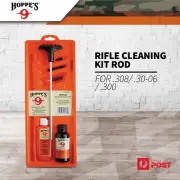 Hoppe's Rifle Cleaning Kit With Rod Brushes Oil Solvent For .308/.30-06/.300cal