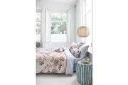 Cece Fiore Cotton Quilt Cover Set (White) - Super King