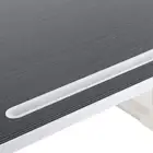 Foldable Lifting Bed Small Table Black Brushed