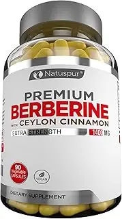 Premium Berberine Supplement 1200mg for Blood Sugar Glucose Metabolism, Weight Management, Immune System Boost, Insulin Support for Diabetes, Cardiovascular & Gastrointestinal Function - 60 Capsules