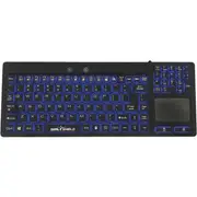 Seal Shield Seal Glow S108PG Keyboard - Cable Connectivity - USB Interface - TouchPad - English (US) - Black - Windows