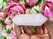 Rose Quartz Double Terminated Point - Rose Quartz DT - 3.2" Rose Quartz Double