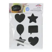 12 x Chalkboard Blackboard Chalk Board Stickers Labels Craft Jar Kitchen Party A