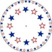 Slipmat Scratch Pad Felt for 12" Turntable LP DJ Record Player STAR FRAME USA