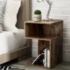 Artiss Bedside Table 2 Shelves Nightstand Side End Lamp Table Bedroom Rust Oak N
