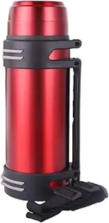 Stainless Steel Water Bottle, 41Oz Naturally BPA-Free Container,Keeps Food/Liquid Hot Or Cold for 48 Hours, Leak Resistant, Easy Clean, for Office Home Outdoor Camping,Flame red,3000ml/102oz