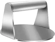 Burger Smasher Tool - Smooth & Non-stick Surface - Round Utensil For Grilling Meat Patty