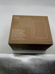 RING SMALL SOLAR PANEL FOR RING CAMERAS USB-C Brand New White