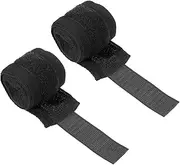 uxcell Boxing Hand Wraps, 2 Pcs 98 Inch Length Elastic Boxing Wraps Cotton Fist Mitts Wrist Straps Protection for Muay Thai Martial Arts Kickboxing Bandages, Black