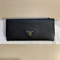 在飛比找蝦皮購物優惠-PRADA Saffiano Metal Black wal