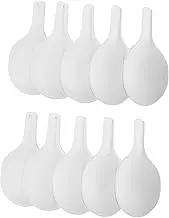 IWOWHERO DIY Paper Spoon Set 10pcs Hand-Painted Children's Painting Supplies Unpainted Spoon Boys and Materials