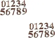 OSALADI 2sets 5cm House Number Signs for Address Plaque Sticker for Doorplate 10pcs*2