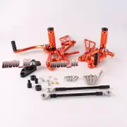 Fit Honda CBR 600RR F5 2007-2014 Rearsets Kit Footrest Footpegs