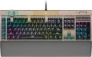 CORSAIR K100 RGB Optical-Mechanical Gaming Keyboard (CORSAIR OPX Keyswitches: Hyper-Fast & Linear, PBT Double-Shot Keycaps, Elgato Stream Deck Integration) QWERTY, Midnight Gold
