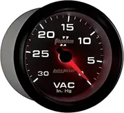 Auto Meter 7884 Phantom II 2-5/8" 0-30 in. Hg Mechanical Vacuum Gauge