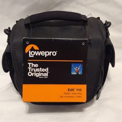 Lowepro Camera Bag Edit 110 Black Padded W/Shoulder Strap Handle NWT