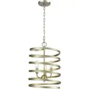 ELK Lighting 81353/3 Whirlwind 3 Light 13 inch Aged Silver Pendant Ceiling Light