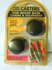 Casters for Wood Base Furniture for use on Carpet - package of 2 Home & Office