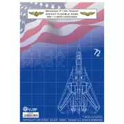 D72009/D72010 1/72 F-14A Tomcat Mask for Great Wall Hobby L7206/Hasegawa 00544