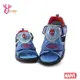 蜘蛛人兒童涼鞋 男童涼鞋 LED電燈鞋 休閒涼鞋 MARVEL MIT台灣製 J6510藍色OSOME奧森鞋業