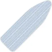 Ironing Board Cover 125x45cm, Ironing Board Cover Large, 100% Cotton Top Iron Board Cover, Fit for 33cm x 114cm Ironing Board, Thick Padding, Scorch Resistant, Bungee Elasticated, Machine Washable
