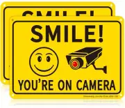 Video Surveillance Sign, Outdoor, Smile You’re On Camera, UV Printed, Rust Free