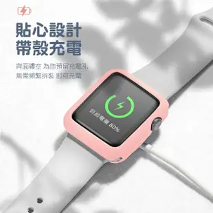 Applewatch 38mm 糖果色矽膠親膚質感軟式保護殼(Apple watch保護殼)