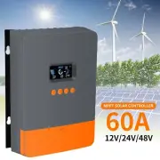 60A MPPT Solar Charger Controller 12V/24V/36/48V Auto Backlight LCD Display