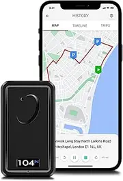 REWIRE SECURITY 104N 4G Magnetic GPS Vehicle Tracker – Portable Real-Time Locator for Car, Truck, Van | Easy to Install | Up to 21 Day Tracking Battery Life | Low-Cost Monthly Subscription