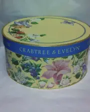 empty crabtree evelyn summer hill hat decorative gift box new