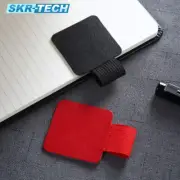 Self-adhesive Leather Pen Clip Pencil Loop for Notebooks Clipboards Pen Holder