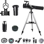 76mm Reflector Astronomical Telescope for Children, Beginner's OutsideReflector Kids Educational Monoscope AdultsSpotting Scope Xm