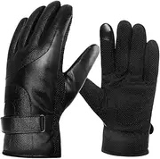 [HAPINARY] Fashion Gloves Motorcycle Gloves Bicycle Gloves Work Gloves Snowboard Snow Gloves Skiing Snowboarding Glove Gloves Fashion Leather Gloves Outdoor Glove