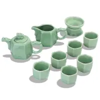 在飛比找蝦皮商城優惠-新上架-茶具 豹霖龍泉陶瓷青瓷功夫茶具套裝家用簡約泡茶杯茶壺