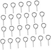 Alloy Hook Screws 50PCS Sheep Eye Screw Nails Easy Install for Home Kitchen Bathroom