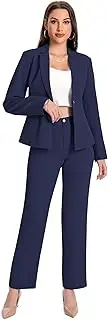 [YUNCLOS] Women's 2 Piece Office Lady Business Suit Set Slim Fit Blazer Pant