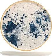 H&H 3241303 Fruit Plate Indigo, Stoneware, 21 cm