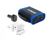 Kings Day Trip Power Pack 24ah Portable with 85W USB Car Charger 65w ac adaptor