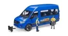 Bruder MB Sprinter Transfer Mini-Bus and 2 Figures 02670