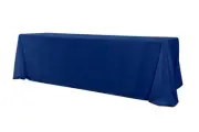 Navy Blue Rectangle Tablecloth 90" x 156" 190gsm - 5-Pack by Chivari