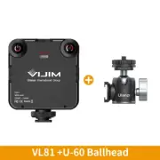VL81 LED Video Light Camera Light 3200-5600K 850LM 6.5W with Cold Shoe Mini Vlog