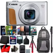 Canon PowerShot SX740 HS Digital Camera Silver + 62" Monopod and Accessory Kit